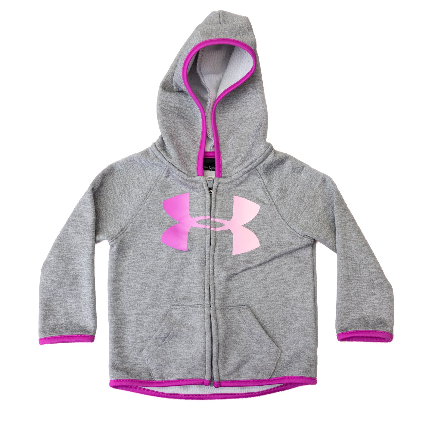 Ensemble sportif Under Armour gris et rose – 18M
