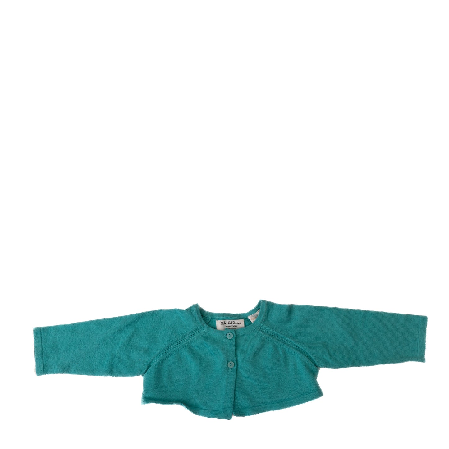 Cardigan tricoté turquoise – Zara – 3-6M