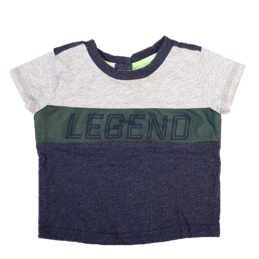 T-Shirt Legend Gris et Bleu 0-3M
