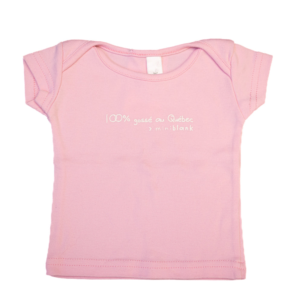 T-Shirt Quebec Rose 0-3M