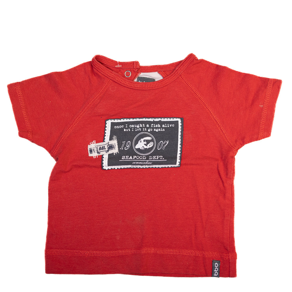 T-Shirt Rouge 3-6M