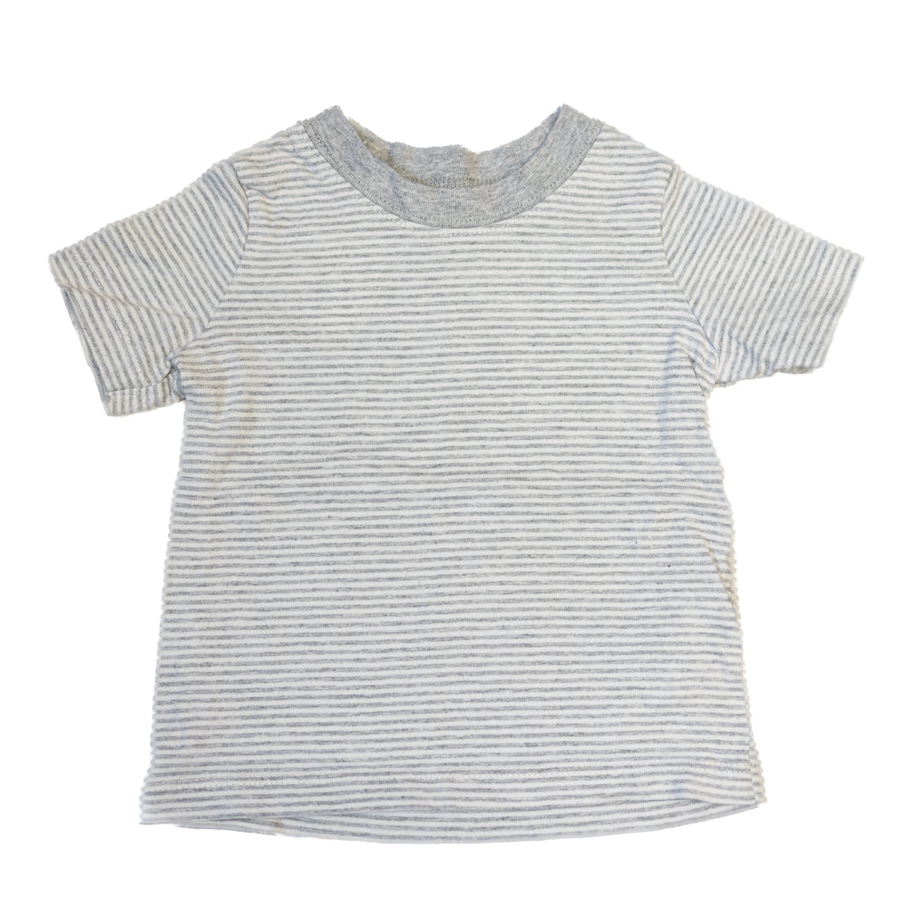 T-shirt rayée gris pâle 12M