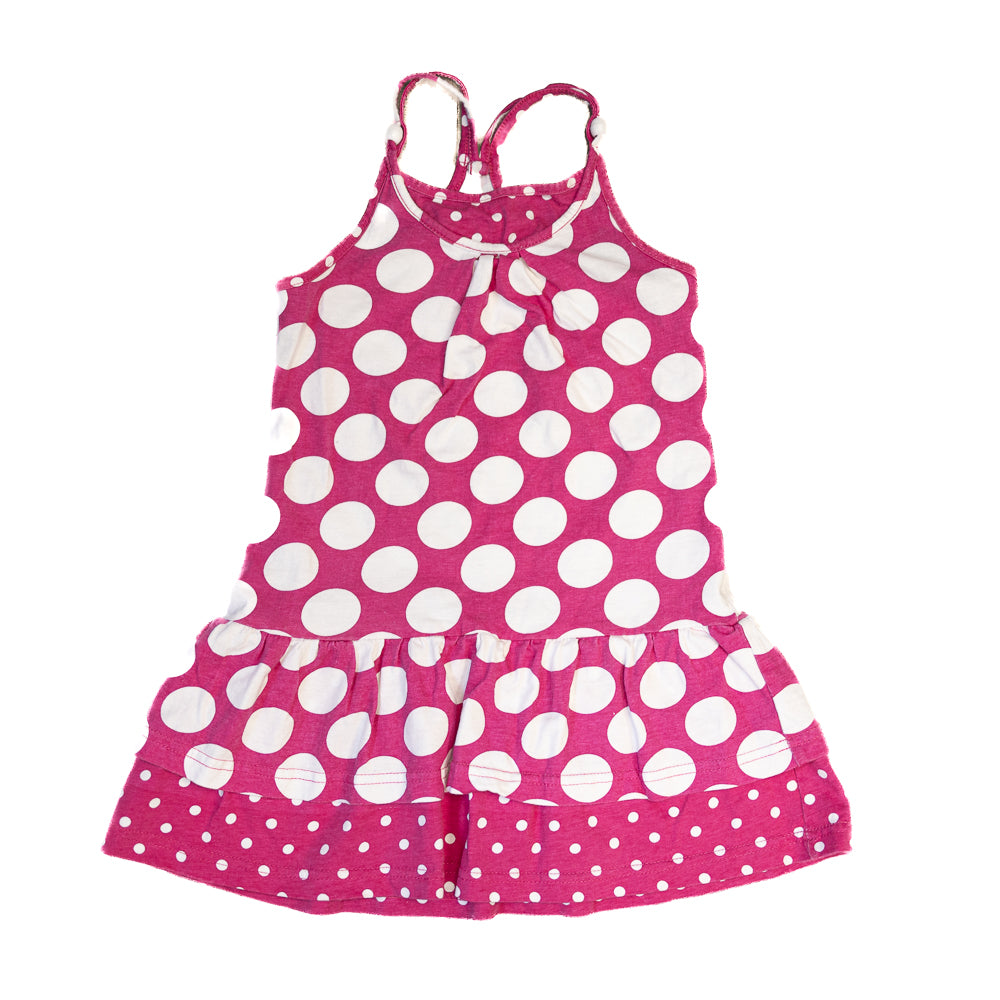 Robe pois – Rose vif 5 Ans
