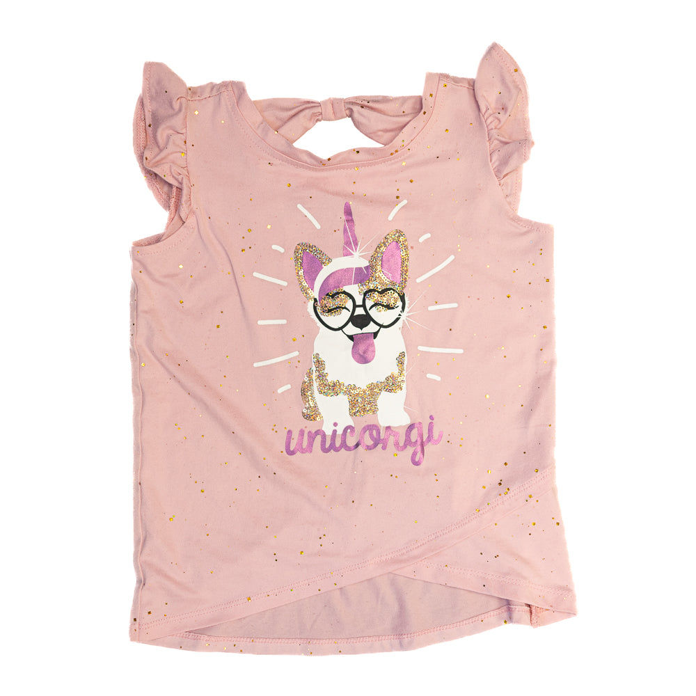 T-shirt rose Unicorgi 5T