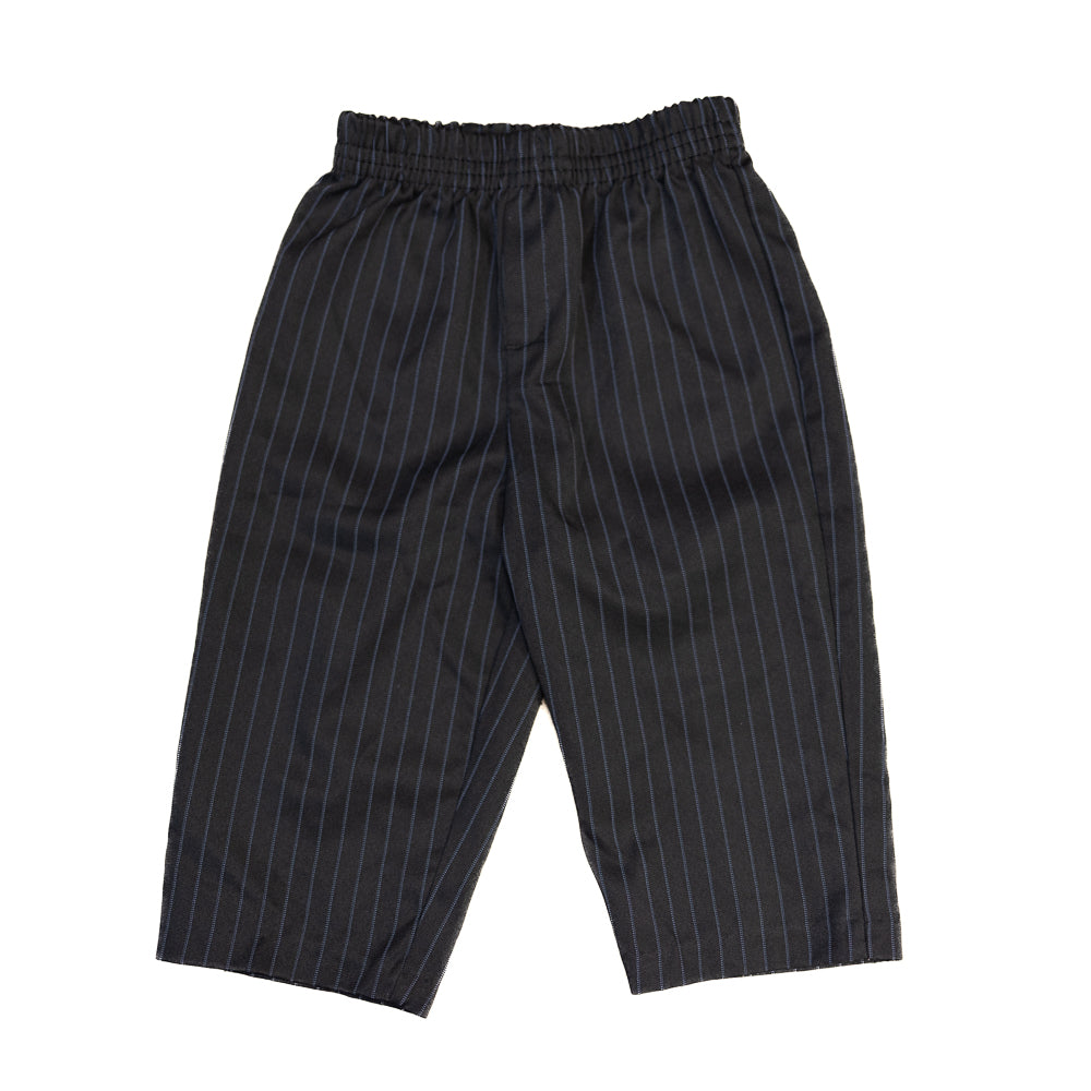 Pantalon noir rayé 6-12M
