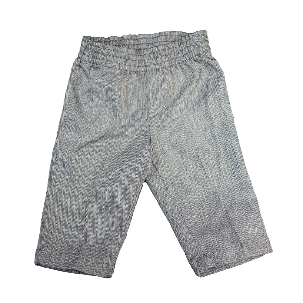 Pantalon gris pâle élastique 3-6M