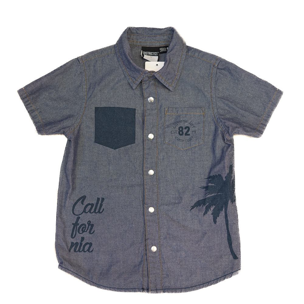 Chemise en jean à manches courtes – California – taille 5 ans