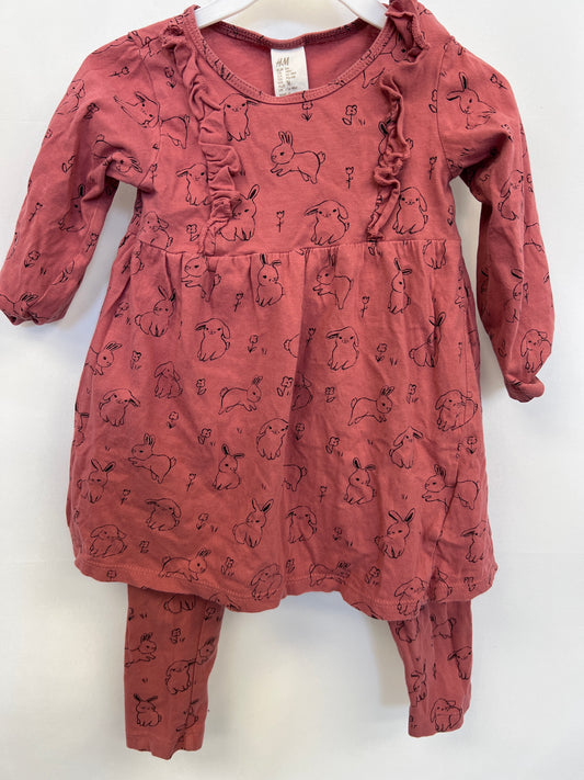 Kit Robe et Pantalon Lapin 12-18M