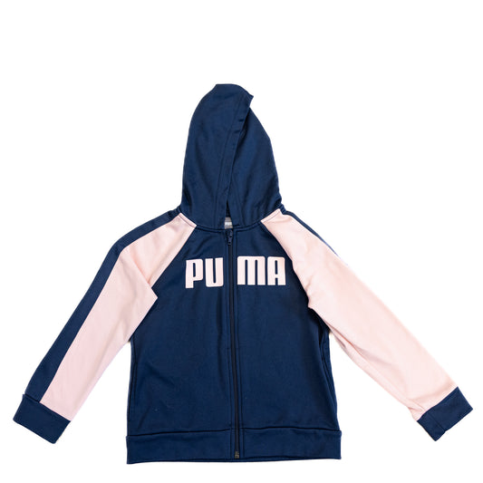 Veste à capuchon bleu marine et rose – Puma – Taille 6X