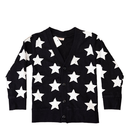 Cardigan noir à étoiles blanches – Taille 5T