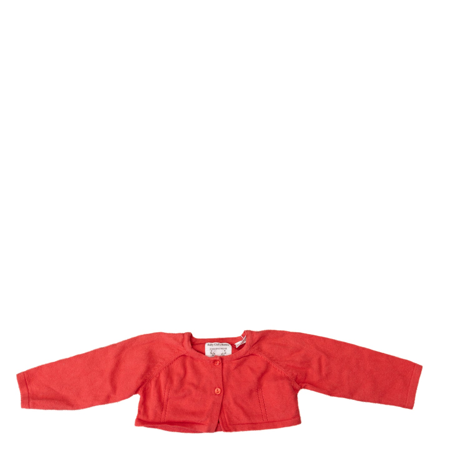 Boléro rouge en tricot léger – Zara – 3-6M