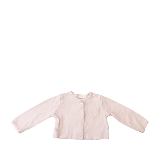 Cardigan rose pâle à poche – Carter’s – 6M
