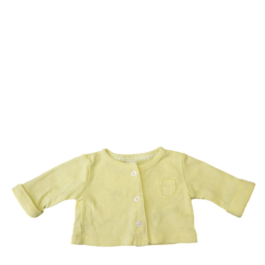 Cardigan jaune pastel avec poche – Carter’s – NB