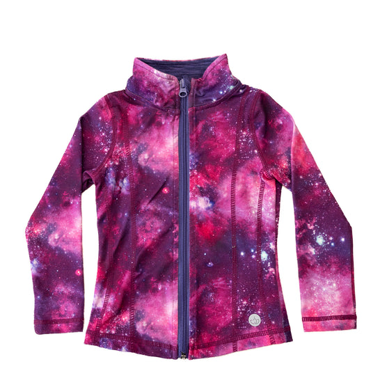 Veste zippée imprimé galaxie – Jill Yoga – 2 ans