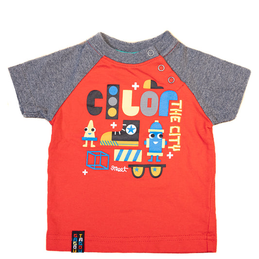 T-Shirt Gagou Tagou Rouge 0-3M