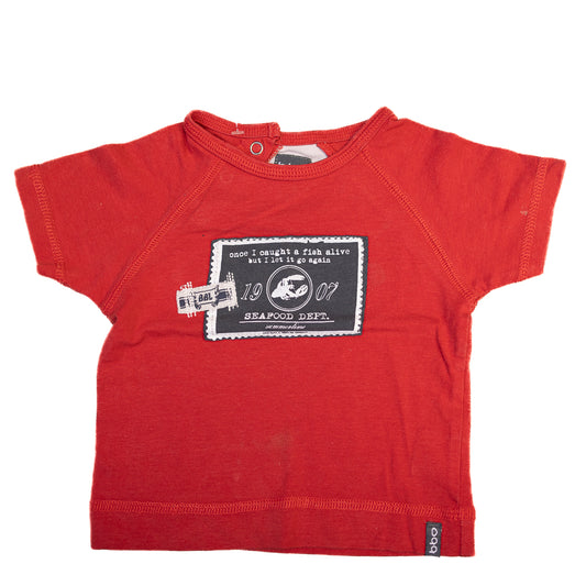T-Shirt Rouge 3-6M