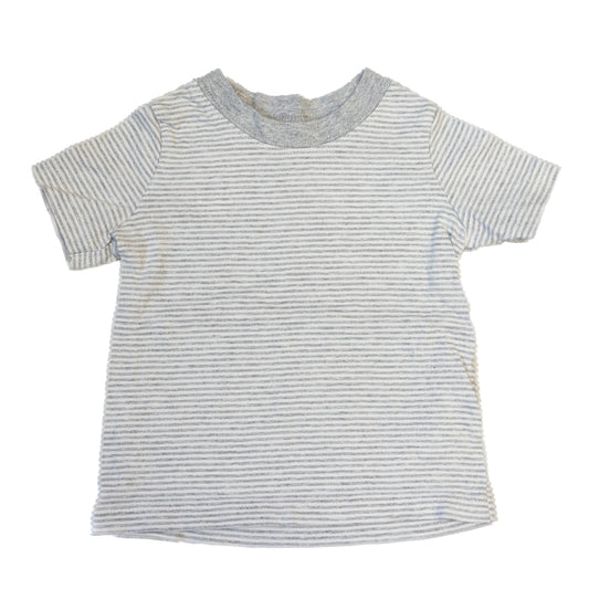 T-shirt rayée gris pâle 12M