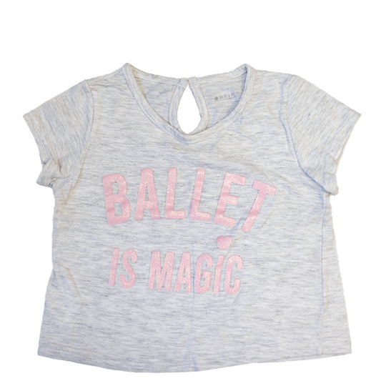 T-shirt gris ballet 2T