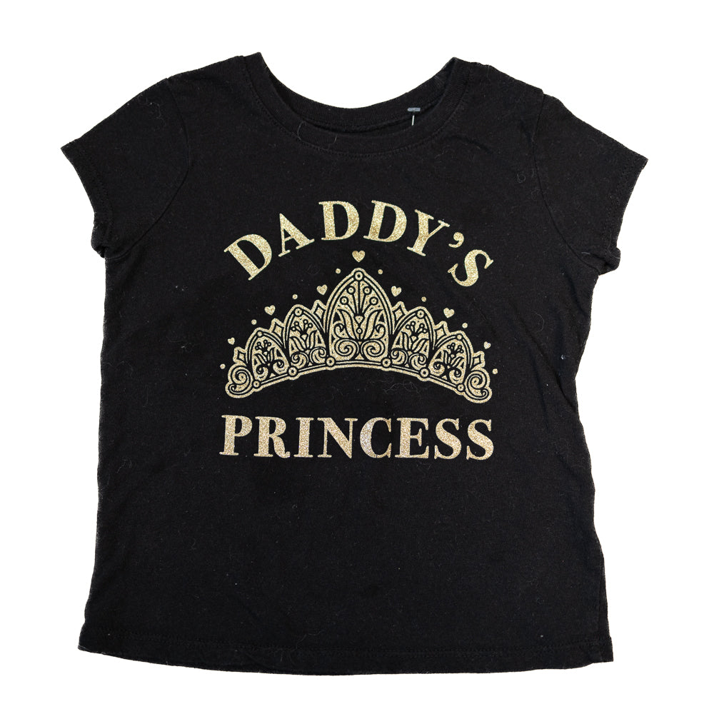T-shirt noir princesse 3T