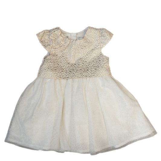 Robe chic à paillettes – Crème scintillante 12-18M