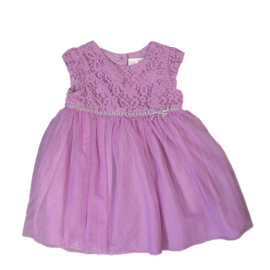 Robe en dentelle et tulle – Lavande 18M