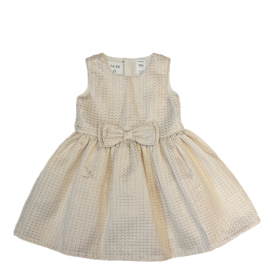 Robe texturée à nœud – Doré clair 18M