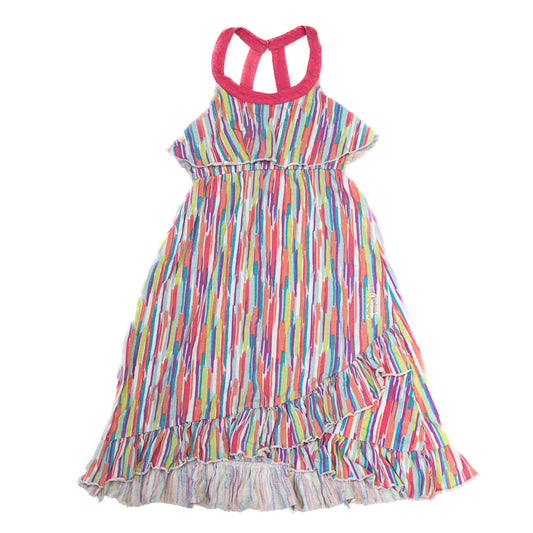 Robe légère à rayures – Multicolore 6 Ans