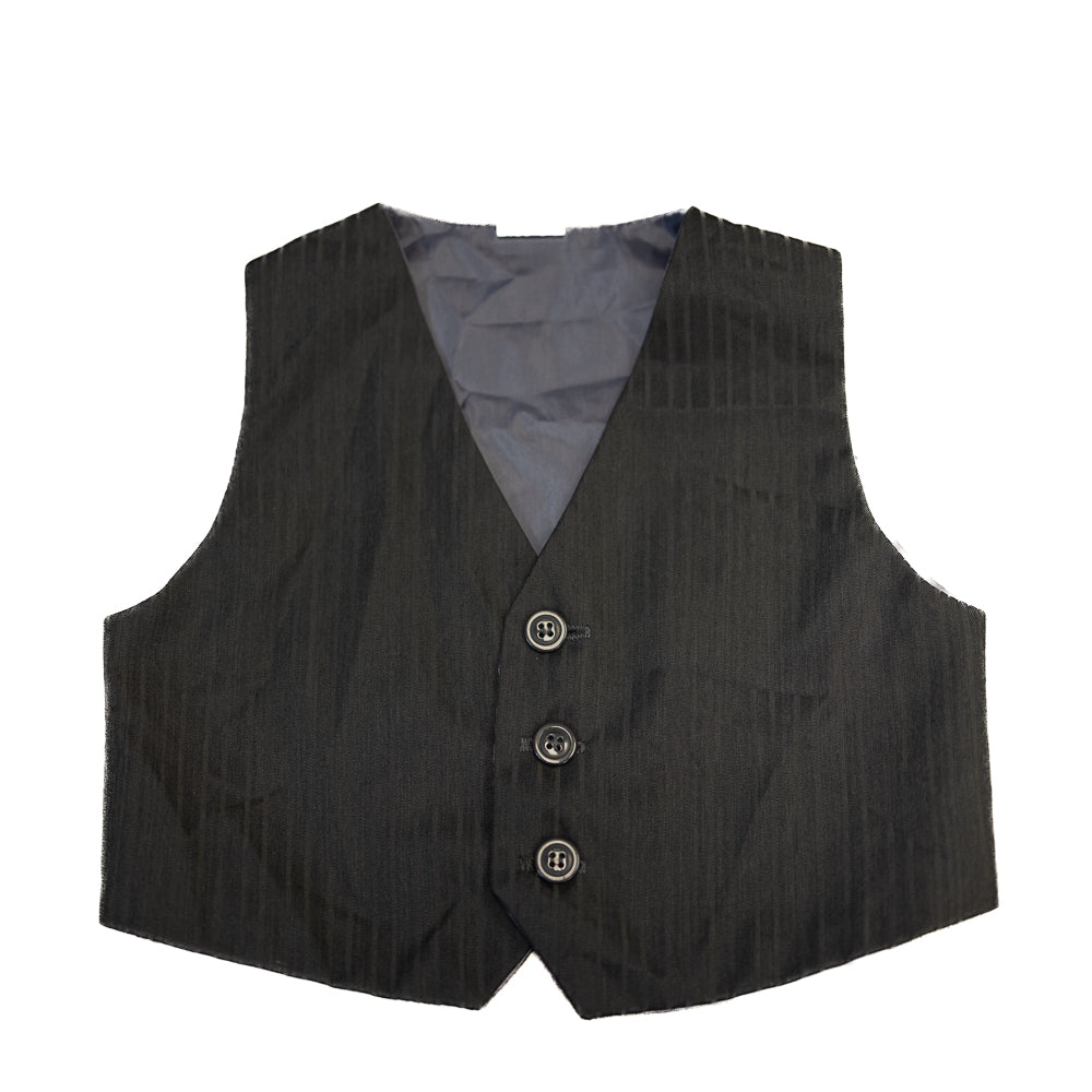 Gilet habillé noir à rayures – 18M
