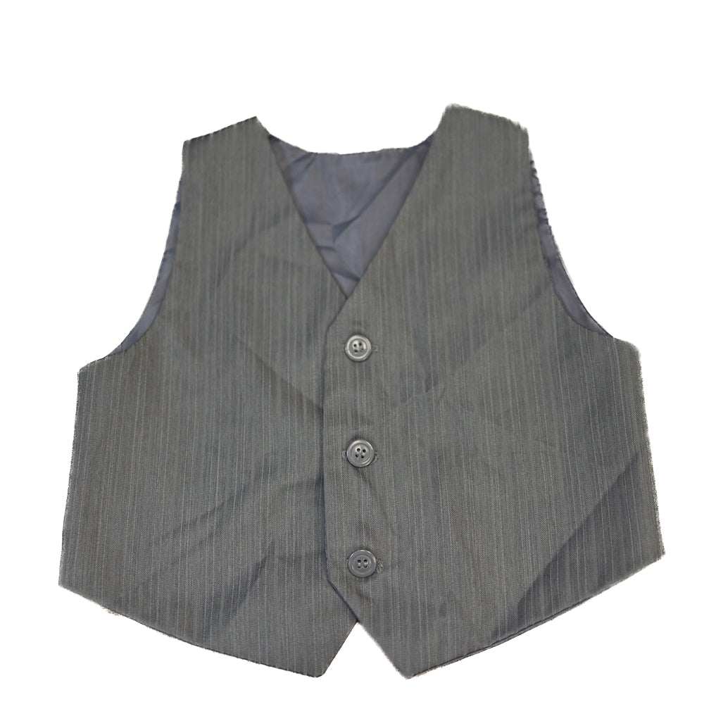 Gilet habillé à fines rayures grises 3T