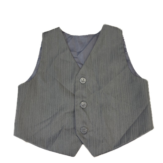 Gilet habillé à fines rayures grises 3T