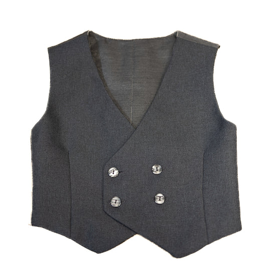 Gilet croisé chic gris charbon 3-5 ans