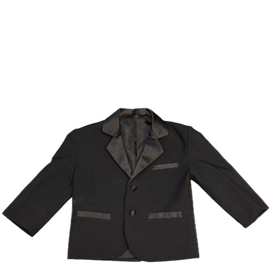 Veston chic noir satiné 2T